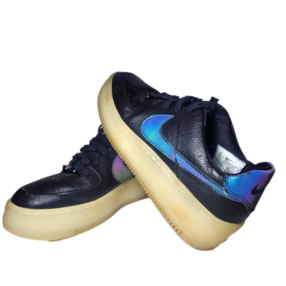 AF1 Nike Air Force 1 Sage Low LX Oil Shoes Women's Size 8.5 AR5409-004 Black